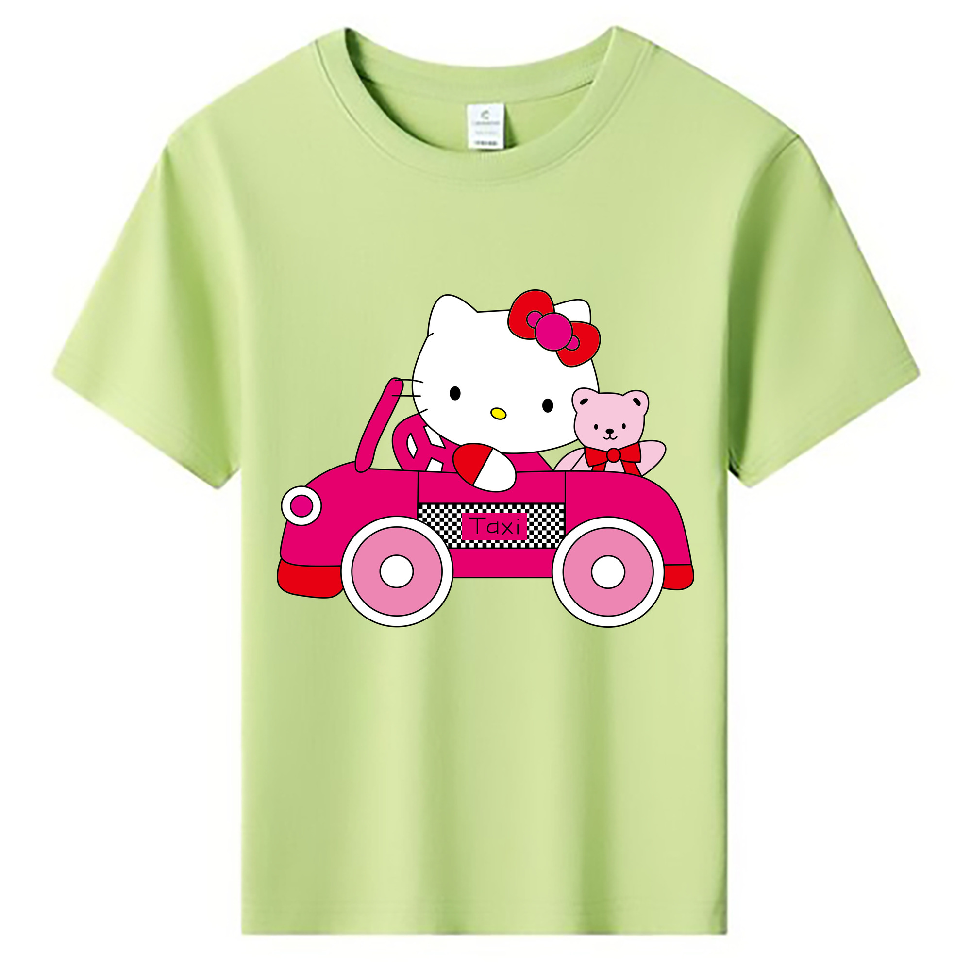 （画像用） Hello Kitty ハローキティ 綿100％キッズTシャツ（フロントプリント）